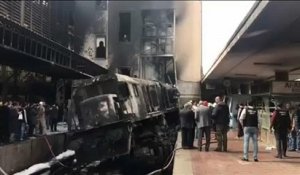 Egypte : accident puis incendie d'un train au Caire, 20 morts