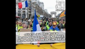 «Gilets jaunes»: 39.300 personnes dans les rues pour l'acte 16