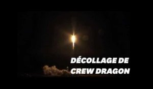 Les images du décollage de SpaceX avec la capsule Crew Dragon