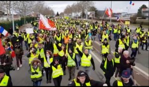 Acte XVI : défilé des gilets jaunes à Colmar