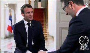 Emmanuel Macron s'explique à la télévision italienne