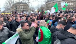 Paris : les Algériens manifestent contre un 5e mandat de Bouteflika