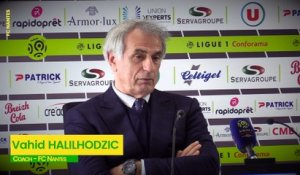 EA Guingamp - FC Nantes : la réaction de Vahid Halilhodzic