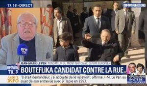 Jean-Marie Le Pen: "Bernard Tapie était demandeur, c'est moi qui ai accepté de le recevoir"