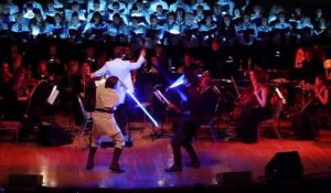 Duel de Jedi devant un orchestre symphonique ! Anakin contre Obi-Wan