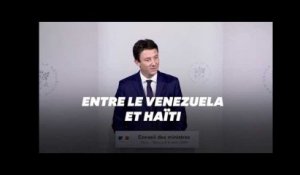 Gilets jaunes: Griveaux "étonné" de voir la France "entre le Venezuela et Haïti"