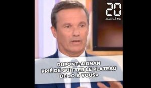 «C à Vous»: Nicolas Dupont-Aignan prié de quitter le plateau après avoir traité Patrick Cohen de «cireur de pompe de M. Macron»