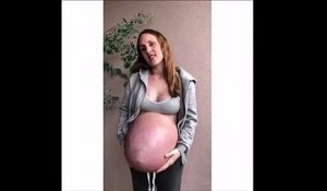 Voilà à quoi ressemble le ventre d'une femme enceinte de triplés