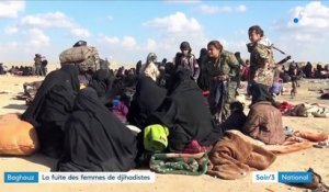 Baghouz : la fuite des femmes de djihadistes