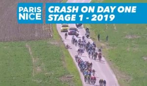 Crash on day one - Étape 1 / Stage 1 - Paris-Nice 2019