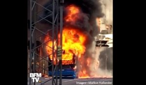 Un bus a explosé en plein centre-ville de Stockholm dimanche