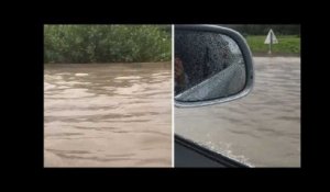 Orages: Près d’Avignon, les fortes pluies ont transformé l’autoroute A7 en fleuve