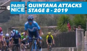 Quintana attacks / Quitana attaque - Étape 8 / Stage 8 - Paris-Nice 2019