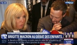 Gilets jaunes: Brigitte Macron veut faire passer "un message de non-violence"