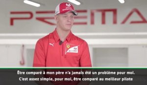 F2 :  Ferrari - Schumacher : "Être comparé à mon père n'a jamais été un problème pour moi"