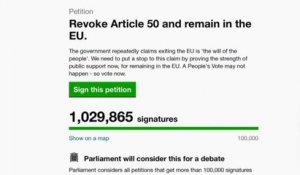 La pétition anti-Brexit