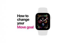 Apple Watch Series 4 How to change your Move goal