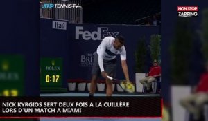 Nick Kyrgios sert deux fois à la cuillère lors d'un match à Miami (vidéo)