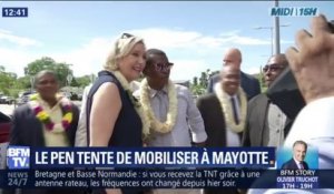 Marine Le Pen espère mobiliser les électeurs à Mayotte à l'approche des européennes
