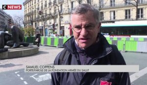 Paris : des places réservées aux SDF dessinées dans les rues