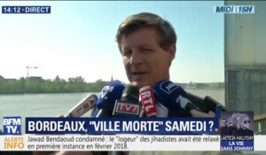 "Je n'ai pas envie d'avoir des drames humains derrière des drames matériels." Le maire de Bordeaux appelle à une ville morte samedi