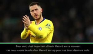 Chelsea - Sarri toujours aussi incertain quant à l'avenir d'Eden Hazard