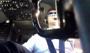 Les image de ce pilote de Boeing filmé lors dun atterrissage musclé !