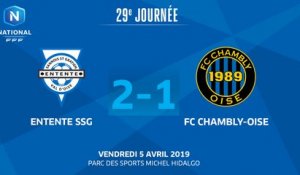 J29 : Entente SSG - FC Chambly-Oise (2-1), le résumé
