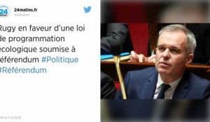 Rugy en faveur d'une loi de programmation écologique soumise à référendum