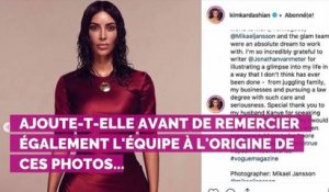 Kim Kardashian en couverture de Vogue pour la première fois en solo : "J'en rêvais depuis longtemps"