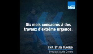 Inondations dans l'Aude : "Six mois consacrés à des travaux d'extrême urgence"