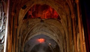 Incendie à Notre-Dame: les premières images de l'intérieur de la cathédrale
