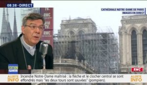 "Certains tableaux sont impossibles à enlever." L’archevêque de Paris évoque les dégâts au sein de Notre-Dame
