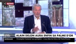 Festival de Cannes 2019. Alain Delon réagit à sa Palme d’Or honorifique dans CNEWS, jeudi 18 avril