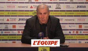 Casanova loue «l'état d'esprit» de son équipe après le nul contre Lille - Foot - L1 - TFC