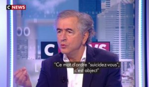 Bernard Henri Lévy à propos du slogan "suicidez-vous" scandé par des gilets jaunes