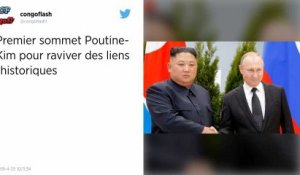 Vladimir Poutine et Kim Jong-un affichent leur bonne volonté au début d’un sommet inédit