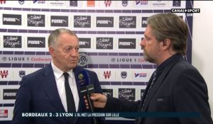 Ligue 1 Conforama - 34ème journée : La réaction de Jean-Michel Aulas après Bordeaux / OL