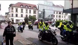 220 motards solidaires dans le centre-ville de Forbach