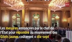 Gilets jaunes : les annonces de Macron estimées à 17 milliards d'euros