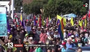 Anti-G7 : "gilets jaunes", altermondialistes, écologistes et féministes défilent à Hendaye