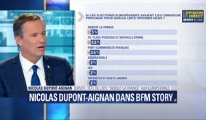Européennes: contre les sondages, Nicolas Dupont-Aignan appelle les Français à "voter selon leur conscience"