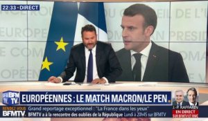 Européennes: le match Emmanuel Macron/Marine Le Pen (1/2)