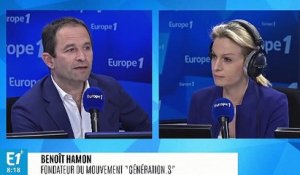 Pour Benoît Hamon, le scrutin européen "n'est pas une élection pour destituer Emmanuel Macron qui ne partira pas"