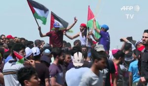 Des milliers de Palestiniens manifestent pour commémorer la "Nakba"