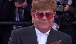Elton John sur le tapis rouge avec l'équipe du film Rocket Man - Cannes 2019