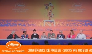 SORRY WE MISSED YOU - Conférence de presse - Cannes 2019 - VF