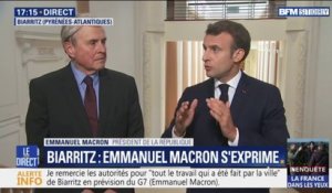 Sécurité du G7 à Biarritz: Emmanuel Macron assure que "les moyens seront là" pour "éviter les dérives"