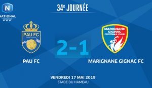 J34: PAU FC - MARIGNANE G. FC (2-1), le résumé