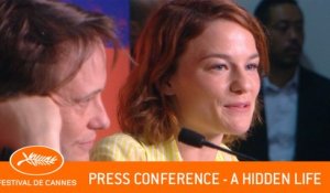 A HIDDEN LIFE - Press conference - Cannes 2019 - EV